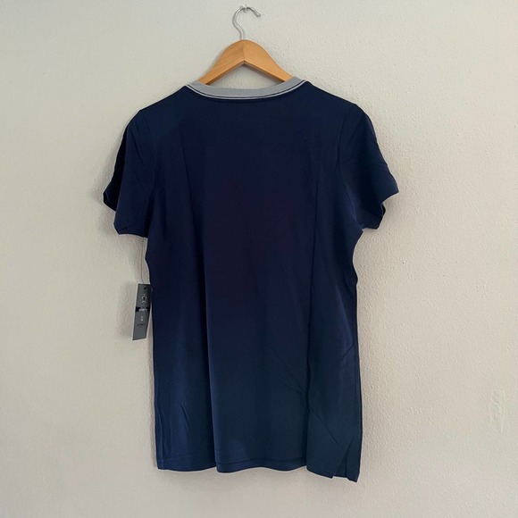 NFL Women's Dallas Cowboys Short Sleeve T-Shirt Play the Ball Bling Tee Navy - Picture 4 of 8